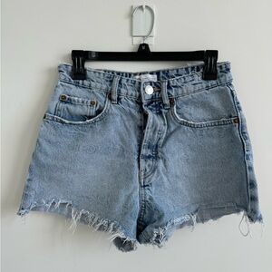 Women's Light Blue Denim Shorts